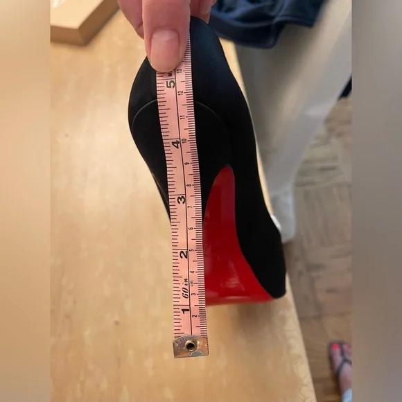 Christian Louboutin Paris US Size 7 VERY PRIVE 120 SATIN/KID TOE - Picture 15 of 15